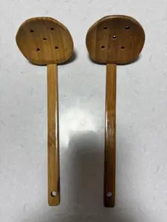 竹製 穴あきおたま2本セットのサムネイル