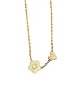 MARY QUANT 花とハートのネックレス