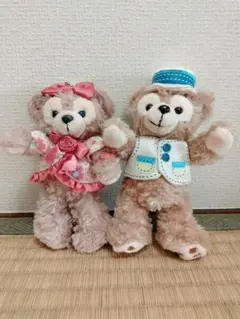 ダッフィーとシェリーメイのぬいぐるみ