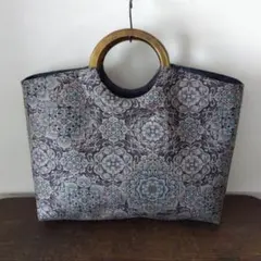 799 おでかけバック 大島紬 正絹 着物リメイク 大島紬