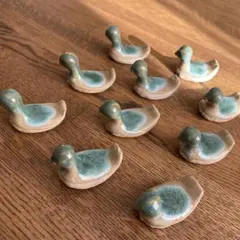 鳥型陶器箸置き10個セット