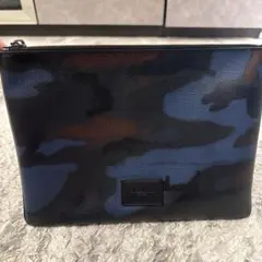 コーチ　迷彩柄 クラッチバッグ