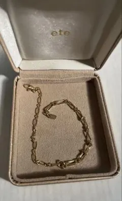 ete ゴールド チェーンブレスレット