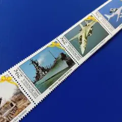 2755 外国切手 ミクロネシア連邦 アメリカの軍事兵器 4連