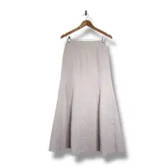 GRL フレアスカート　ロング丈　ライトグレー　灰色　グレイル　レディース　L