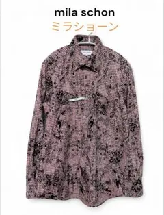 美品　mila schon ミラショーン　フロッキー　シャツ 長袖　ブランド