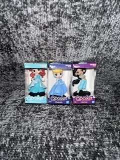Qposket アリエル シンデレラ ジャスミン フィギュアセット