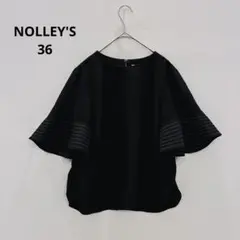 美品✨ノーリーズ　半袖カットソー　Tシャツ 袖フリル ブラック ボーダーのサムネイル