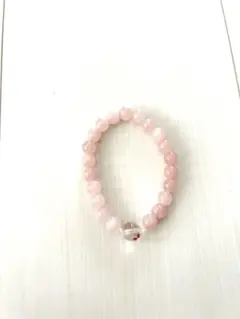 ローズクォーツ ビーズブレスレット♡桜色