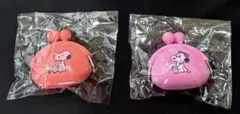 ガチャガチャ スヌーピー ちょっと大きなシリコンがまぐち 2点セット