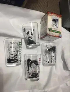 呪術廻戦0 一番くじ　D賞グラス　4点セット　呪術回戦　乙骨憂太　狗巻棘　オマケ