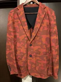 【美品】1PIU1UGUALE3 カモフラ柄 赤 セットアップ メンズ