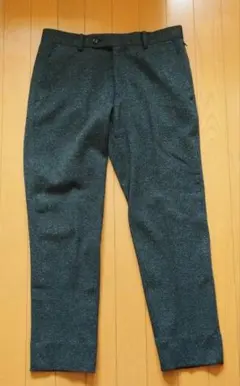 極美品　m.f.editorial ウールスラックス　ブラック