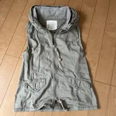 00s GOA ゴア コットンリネン ビックフード ダブルジップ ギミック