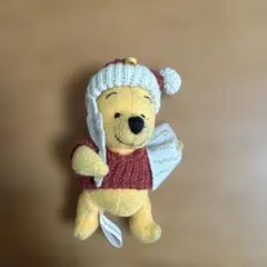プーさん ニット帽子 ぬいぐるみ 約15cm