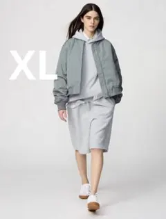 ユニクロC スウェットワイドショーツ グレー