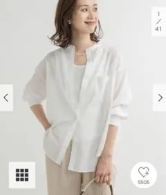新品タグ付◇ DOORS リネンフレンチスリーブドロストブラウス かぐれ
