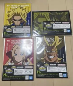 僕のはヒーローアカデミア　H賞　キャンパス風イラストボード&ステッカーまとめ売り