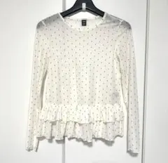 FRIFUL ドット柄 シアー長袖トップス Sサイズ SHEIN