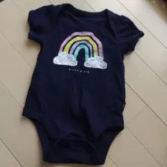 ベビーギャップ　3-6ヶ月用　半袖ロンパース　ネイビー　60.70