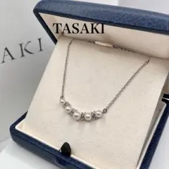 TASAKI あこや真珠 パール ネックレス 5粒 SV タサキ 美品