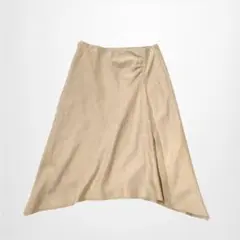 プロポーションボディドレッシング 変形フェイクスエードスカートフロントスリット