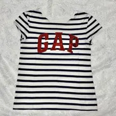 GAP KIDS ボーダーTシャツ スパンコールロゴ 半袖 120 キッズのサムネイル