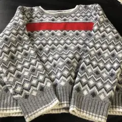 COMME CA ISM ジグザグセーター