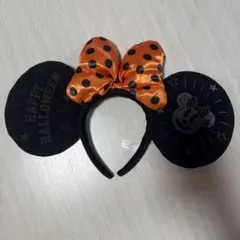 【24時間以内配送】ディズニー　カチューシャ　ミニー　ハロウィン オレンジ