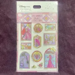ディズニー プリンセス 眠れる森の美女 ステンドグラス ステッカー シール