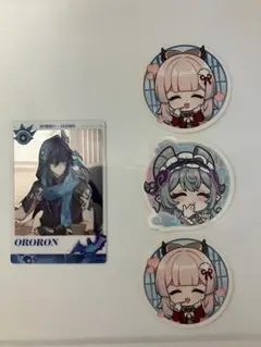 スシロー×原神　オロルン メタリックカード　コード使用済　おまけ付