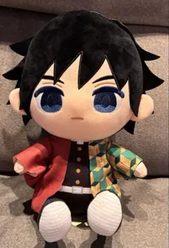 アニメ「鬼滅の刃」ぬいぷりけおすわりBIG1 冨岡義勇 - メルカリ