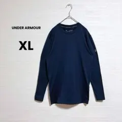 アンダーアーマー アンダーシャツ ネイビー クルーネック XL インナーシャツ