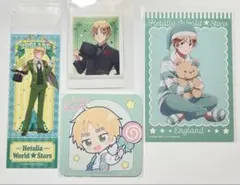ヘタリア　イギリス　ミクガ　コースター　ぱしゃこれ　ポストカード　セット