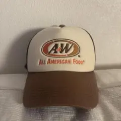 A&W キャップ 帽子 ブラウン