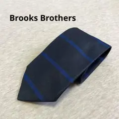 Brooks Brothers ネクタイ ボーダー ネイビー ブルー アメリカ製のサムネイル