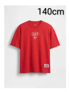 【新品・L・140㎝】オーバーサイズ GAP ロゴ チュニック Tシャツ