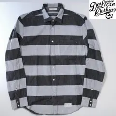 DELUXE CLOTHING ボーダー長袖シャツ Lサイズのサムネイル