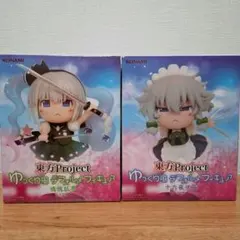 東方Project ゆっくり風デフォルメフィギュア２体　魂魄妖夢　十六夜咲夜