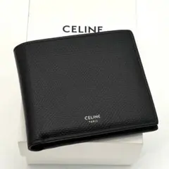 ☆美品☆セリーヌ 二つ折り財布 バイフォールドウォレット レザー ブラック 黒のサムネイル