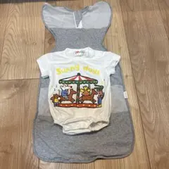 【送料込み】スワドル　メッシュ・ロンパース 70サイズ