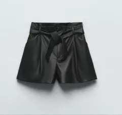 SALE! ZARA ベルトフェイクレザーパンツ