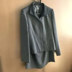 チェック柄ジャケットとスカートセットアップ　15号