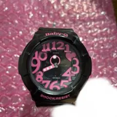 Baby-G ショックレジスト 腕時計 ブラック/ピンク