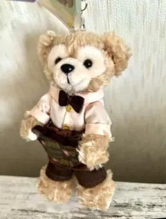 【未使用タグ付き】ディズニーシー ダッフィー ぬいぐるみストラップ バレンタイン