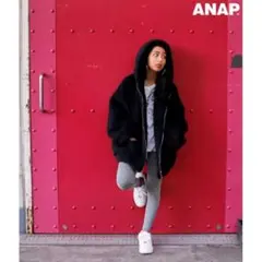 【お値下げ】ANAP フーディジップボアコートのサムネイル
