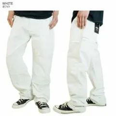 W34L30新品ディッキーズDICKIESダブルニーペインターワークパンツ白他有のサムネイル