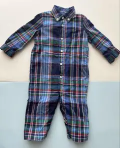 Ralph Lauren チェック柄ロンパース 9M