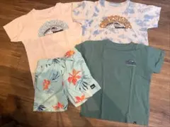 【まとめ売り】男の子 QUIKSILVER Tシャツ・短パン・水着 4点セットのサムネイル
