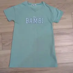 Disney BAMBI Tシャツ ミントグリーン　チュニック